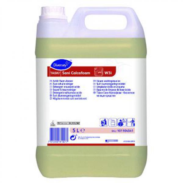 Skumrengøring Sani Calcafoam W3i Surt uden Farve/Parfume 5 ltr