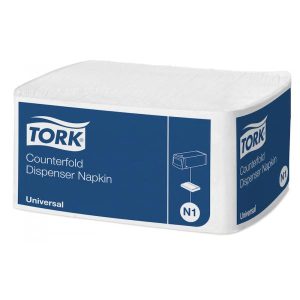Servett Tork N1 Novafold nyfiber vit