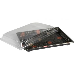 Sushifat i Lock svart - 26x18.7x4.5 cm