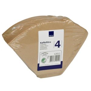 Kaffefilter filterpapper 1X4 oblekt
