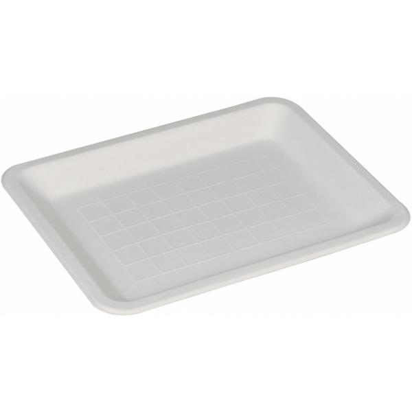 Miljötallrik Gastro vit sockerrör - 15x20x1.5cm