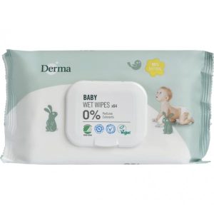 Baby våtservett Derma Baby 0-2 år vit