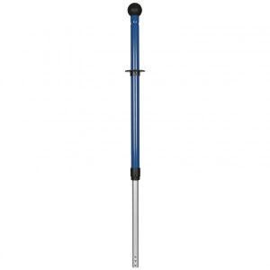 Teleskopskaft med klick blå aluminium/plast/gummi - 70-110 cm