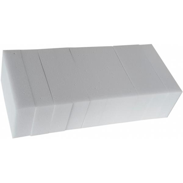 Slipande svamp 5x10x3cm Grå melamin fin slipverkan