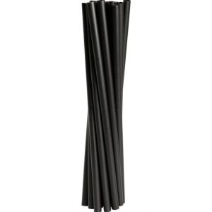 Återanvändbara sugrör 24cm Svart