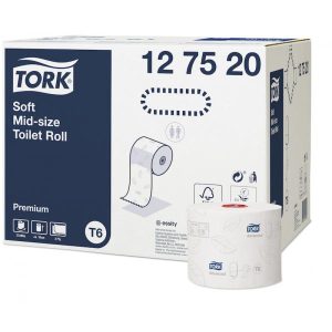 Toiletpapir Tork Premium T6 Mid-size 2-lag 90m