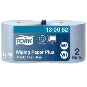 Avrivningsrulle Tork Plus Industri Blå