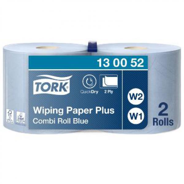 Avrivningsrulle Tork Plus Industri Blå