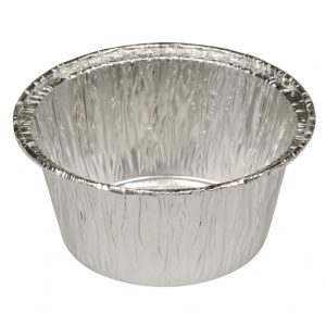 Aluminiumform Ø8cm aluminium 115ml rund portionsform