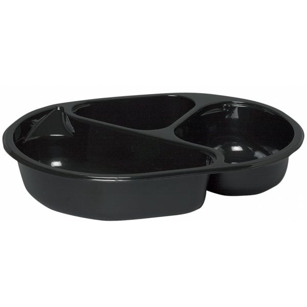 Bak 960ml svart 3-rum 210/295/450 ml