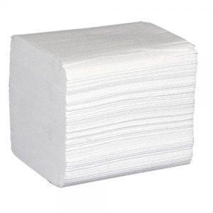 Korvvagnsservett 18x11 cm - Vit