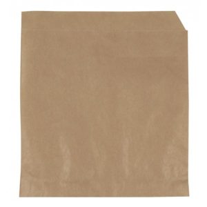 Hamburgerficka Papper brun 14x14 cm
