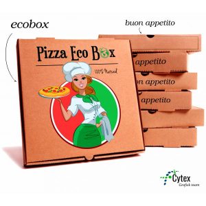 Pizzakartong Cytex - 30x30x3cm brun
