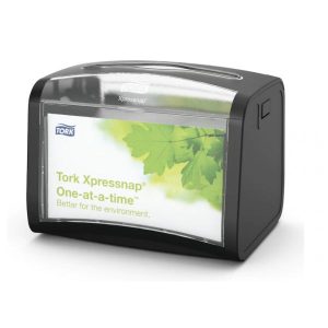 Servettdispenser Tork Xpressnap N4 Signature Line svart plast