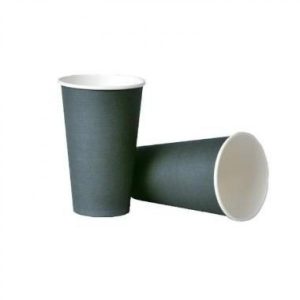 Kaffemugg papp 16 oz kolgrå