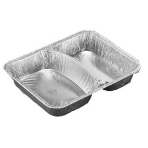 Aluminiumsform 2-rum 495/645 ml