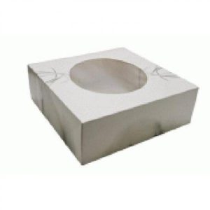 Tårtask S-Line med fönster - 330x330x115 mm