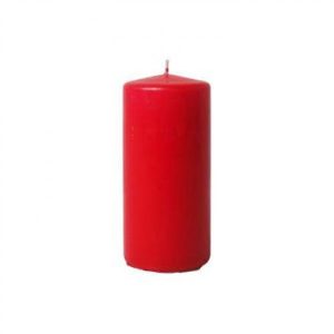 Blockljus Ø60x180 mm Rött