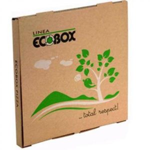 Pizzakartong eco box - 26x26x3 cm