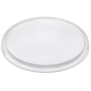 Plastlock platt Transparent för 16 & 32 oz termomuggar