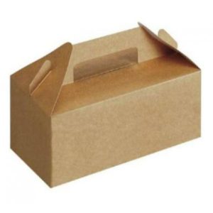 Transportlåda med handtag brun
