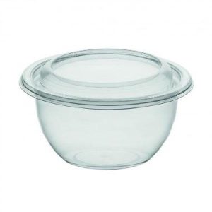 Bägare DeliGreen kruka 375 ml Rund RPET Klar