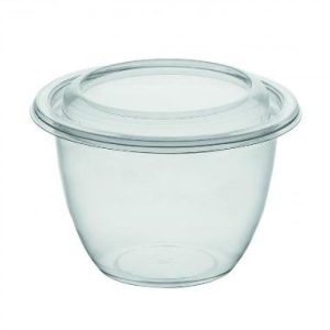 Bägare DeliGreen burk 550 ml Rund RPET Klar