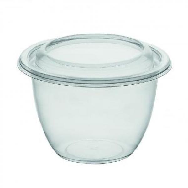 Bägare DeliGreen burk 550 ml Rund RPET Klar
