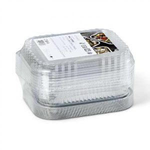 Aluminiumform Ready2Cook 750ml 178x136x45mm med Apet plastlock