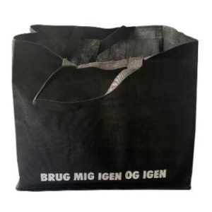 Shoppingväska 23 liter - Non-woven 60 gr 100% återvunnet Svart