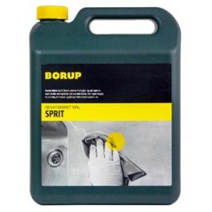 Hushållssprit 93% Borup, denaturerad etanol baserad på bioetanol, 5 ltr/krt