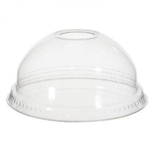Plastlock Ø95 mm kupol med hål Klar