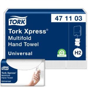 Handdukspapper Tork Xpress Multifold Standard 2 lager H2