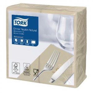 Middagsservett Tork Advanced 1/8 vikning - 39cm