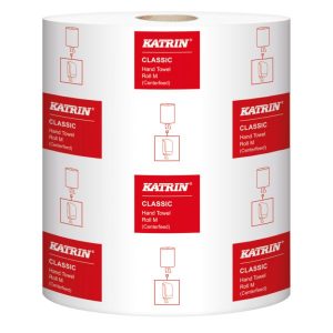 Handduksrulle Katrin Classic M 300m vit 1 lager