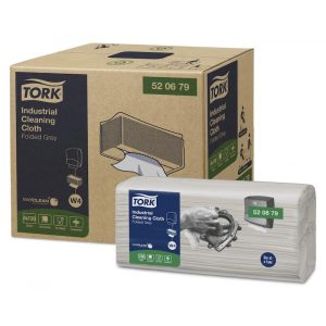 Torkduk Tork Industri W4 1-lager 415x355 mm Toppak Grå