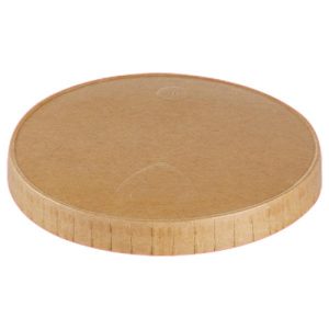 Papplock 150-230ml brun - Ø90mm
