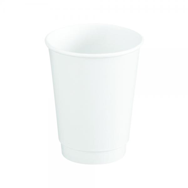 Kaffebägare Vit Double Wall 8 oz
