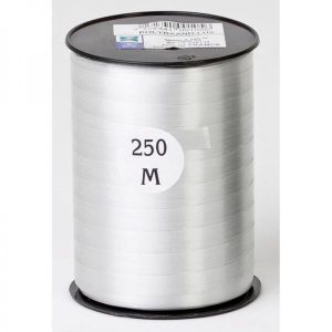 Presentband Slät Silver - 10 mm x 250m - Nr. 05
