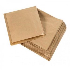 Hamburgerficka Papper - 15x18cm brun