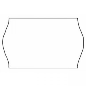 Etikett Meto 26x16mm vit permanent lim 2