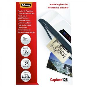 Lamineringsfickor 125 mic - 75x105 mm