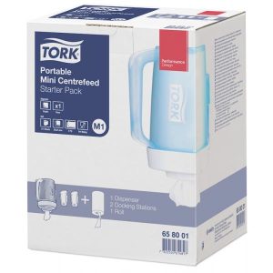 Dispenser Handdukrullar Tork M1 Turkos