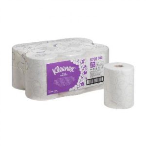 Handduksrulle KC Kleenex Ultra Slimroll vit 100m 2 lager