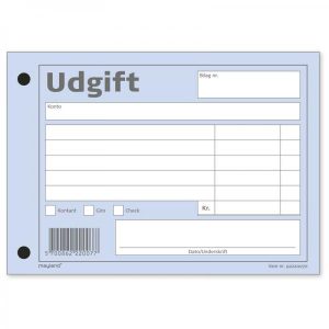 Utgiftsunderlag 100bl 100x148mm