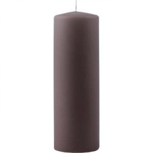 Blockljus mörk sand 7x18cm