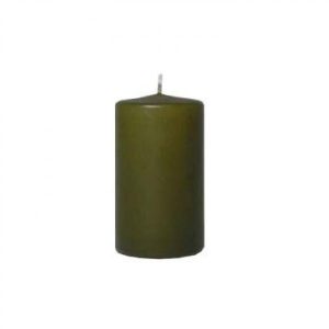 Blockljus 18cm Olivgrön