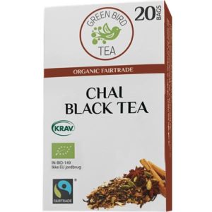 Green Bird Chai Svart Te Ekologisk Rättvisemärkt Krav