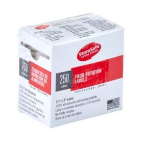 Etikett Cambro 30x50mm vattenlöslig för spårbarhet