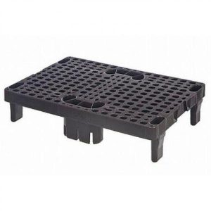 Plastpall brun 1/4 med 6 ben